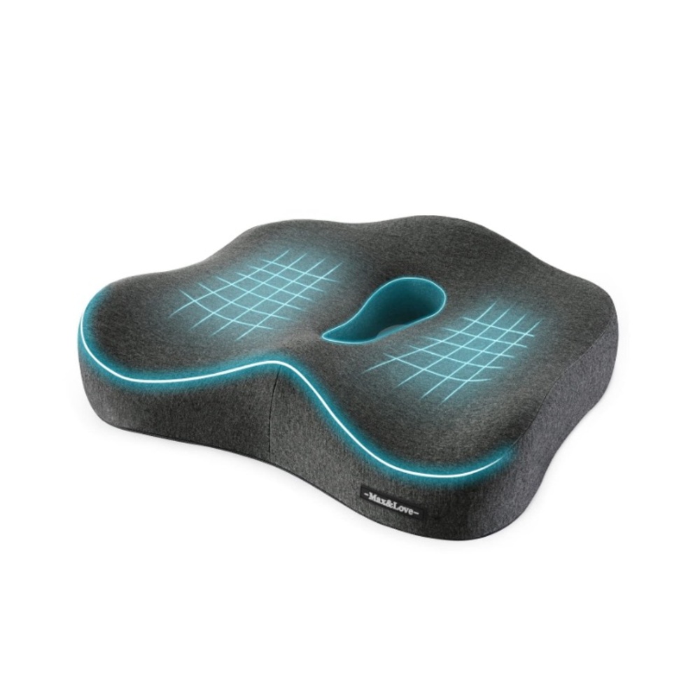 Home/Office Memory Foam Seat Cushion - Gray